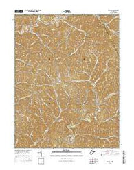Pullman West Virginia Current topographic map, 1:24000 scale, 7.5 X 7.5 Minute, Year 2016