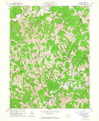 Pullman West Virginia Historical topographic map, 1:24000 scale, 7.5 X 7.5 Minute, Year 1964