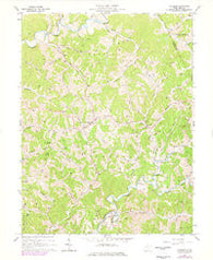 Pullman West Virginia Historical topographic map, 1:24000 scale, 7.5 X 7.5 Minute, Year 1964
