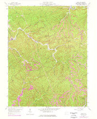 Quick West Virginia Historical topographic map, 1:24000 scale, 7.5 X 7.5 Minute, Year 1958