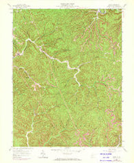 Quick West Virginia Historical topographic map, 1:24000 scale, 7.5 X 7.5 Minute, Year 1958