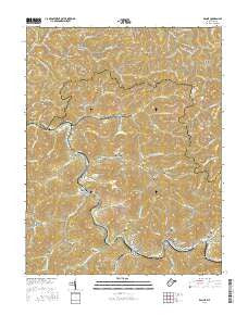 Racine West Virginia Current topographic map, 1:24000 scale, 7.5 X 7.5 Minute, Year 2016