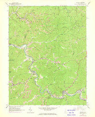 Racine West Virginia Historical topographic map, 1:24000 scale, 7.5 X 7.5 Minute, Year 1965