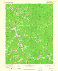 Racine West Virginia Historical topographic map, 1:24000 scale, 7.5 X 7.5 Minute, Year 1965
