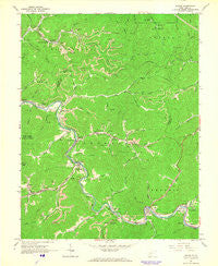 Racine West Virginia Historical topographic map, 1:24000 scale, 7.5 X 7.5 Minute, Year 1965
