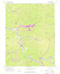 Racine West Virginia Historical topographic map, 1:24000 scale, 7.5 X 7.5 Minute, Year 1965