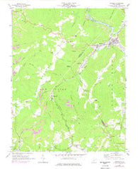 Rainelle West Virginia Historical topographic map, 1:24000 scale, 7.5 X 7.5 Minute, Year 1969