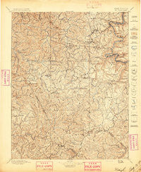 Raleigh West Virginia Historical topographic map, 1:125000 scale, 30 X 30 Minute, Year 1897