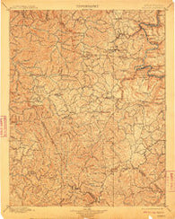 Raleigh West Virginia Historical topographic map, 1:125000 scale, 30 X 30 Minute, Year 1902