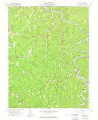 Ranger West Virginia Historical topographic map, 1:24000 scale, 7.5 X 7.5 Minute, Year 1962