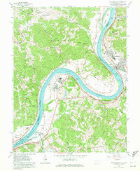 Ravenswood West Virginia Historical topographic map, 1:24000 scale, 7.5 X 7.5 Minute, Year 1960