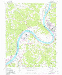 Ravenswood West Virginia Historical topographic map, 1:24000 scale, 7.5 X 7.5 Minute, Year 1960