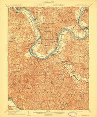 Ravenswood West Virginia Historical topographic map, 1:62500 scale, 15 X 15 Minute, Year 1908