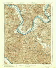 Ravenswood West Virginia Historical topographic map, 1:62500 scale, 15 X 15 Minute, Year 1928