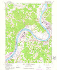 Ravenswood West Virginia Historical topographic map, 1:24000 scale, 7.5 X 7.5 Minute, Year 1960