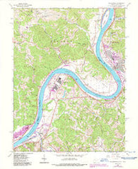 Ravenswood West Virginia Historical topographic map, 1:24000 scale, 7.5 X 7.5 Minute, Year 1960