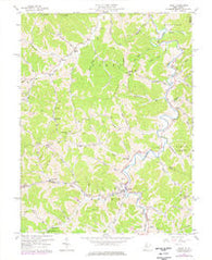 Reedy West Virginia Historical topographic map, 1:24000 scale, 7.5 X 7.5 Minute, Year 1957