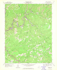Rhodell West Virginia Historical topographic map, 1:24000 scale, 7.5 X 7.5 Minute, Year 1967