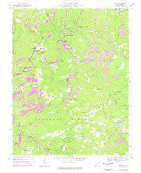 Rhodell West Virginia Historical topographic map, 1:24000 scale, 7.5 X 7.5 Minute, Year 1967