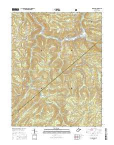 Richwood West Virginia Current topographic map, 1:24000 scale, 7.5 X 7.5 Minute, Year 2016