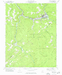 Richwood West Virginia Historical topographic map, 1:24000 scale, 7.5 X 7.5 Minute, Year 1972