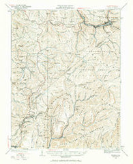 Richwood West Virginia Historical topographic map, 1:62500 scale, 15 X 15 Minute, Year 1935