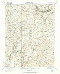 Richwood West Virginia Historical topographic map, 1:62500 scale, 15 X 15 Minute, Year 1935