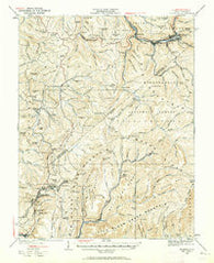 Richwood West Virginia Historical topographic map, 1:62500 scale, 15 X 15 Minute, Year 1935
