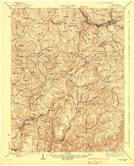 Richwood West Virginia Historical topographic map, 1:62500 scale, 15 X 15 Minute, Year 1939