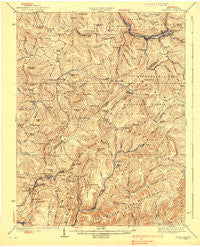Richwood West Virginia Historical topographic map, 1:62500 scale, 15 X 15 Minute, Year 1939