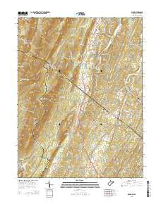Ridge West Virginia Historical topographic map, 1:24000 scale, 7.5 X 7.5 Minute, Year 2014