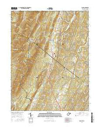 Ridge West Virginia Current topographic map, 1:24000 scale, 7.5 X 7.5 Minute, Year 2016