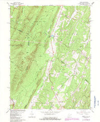 Ridge West Virginia Historical topographic map, 1:24000 scale, 7.5 X 7.5 Minute, Year 1965