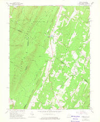 Ridge West Virginia Historical topographic map, 1:24000 scale, 7.5 X 7.5 Minute, Year 1965