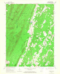 Ridge West Virginia Historical topographic map, 1:24000 scale, 7.5 X 7.5 Minute, Year 1965
