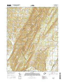 Rig West Virginia Current topographic map, 1:24000 scale, 7.5 X 7.5 Minute, Year 2016