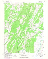 Rig West Virginia Historical topographic map, 1:24000 scale, 7.5 X 7.5 Minute, Year 1967