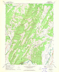 Rig West Virginia Historical topographic map, 1:24000 scale, 7.5 X 7.5 Minute, Year 1967