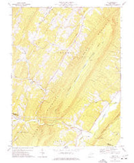 Rio West Virginia Historical topographic map, 1:24000 scale, 7.5 X 7.5 Minute, Year 1970