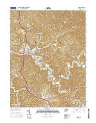 Ripley West Virginia Current topographic map, 1:24000 scale, 7.5 X 7.5 Minute, Year 2016