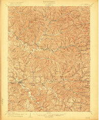 Ripley West Virginia Historical topographic map, 1:62500 scale, 15 X 15 Minute, Year 1907
