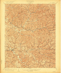 Ripley West Virginia Historical topographic map, 1:62500 scale, 15 X 15 Minute, Year 1907