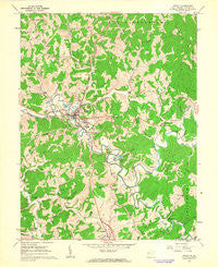 Ripley West Virginia Historical topographic map, 1:24000 scale, 7.5 X 7.5 Minute, Year 1960