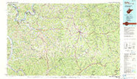 Ripley West Virginia Historical topographic map, 1:100000 scale, 30 X 60 Minute, Year 1984