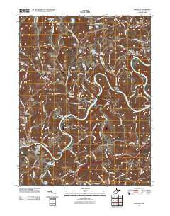 Rivesville West Virginia Historical topographic map, 1:24000 scale, 7.5 X 7.5 Minute, Year 2011