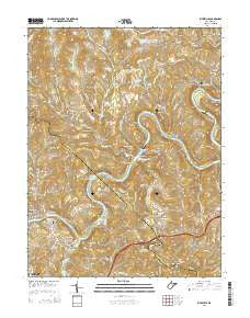 Rivesville West Virginia Historical topographic map, 1:24000 scale, 7.5 X 7.5 Minute, Year 2014