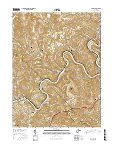 Rivesville West Virginia Current topographic map, 1:24000 scale, 7.5 X 7.5 Minute, Year 2016