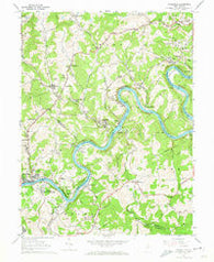 Rivesville West Virginia Historical topographic map, 1:24000 scale, 7.5 X 7.5 Minute, Year 1960