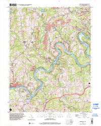 Rivesville West Virginia Historical topographic map, 1:24000 scale, 7.5 X 7.5 Minute, Year 1997