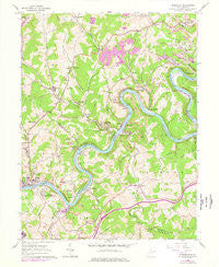 Rivesville West Virginia Historical topographic map, 1:24000 scale, 7.5 X 7.5 Minute, Year 1960